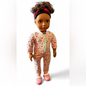 Our Generation 18” Doll in Pajamas and Slipper Accessories
